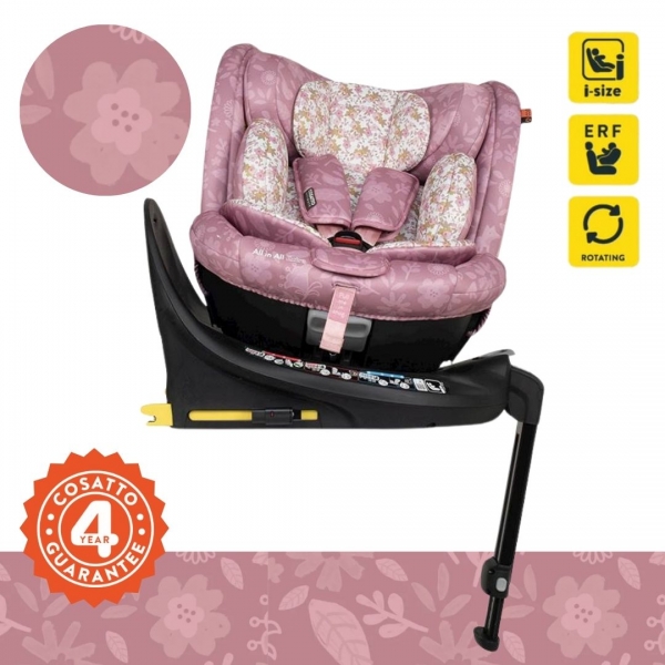 Cosatto All in All Extra i-Size 360° – Περιστρεφόμενο Παιδικό Κάθισμα Αυτοκινήτου (0-36 kg)-Extended Rear Facing- Camille